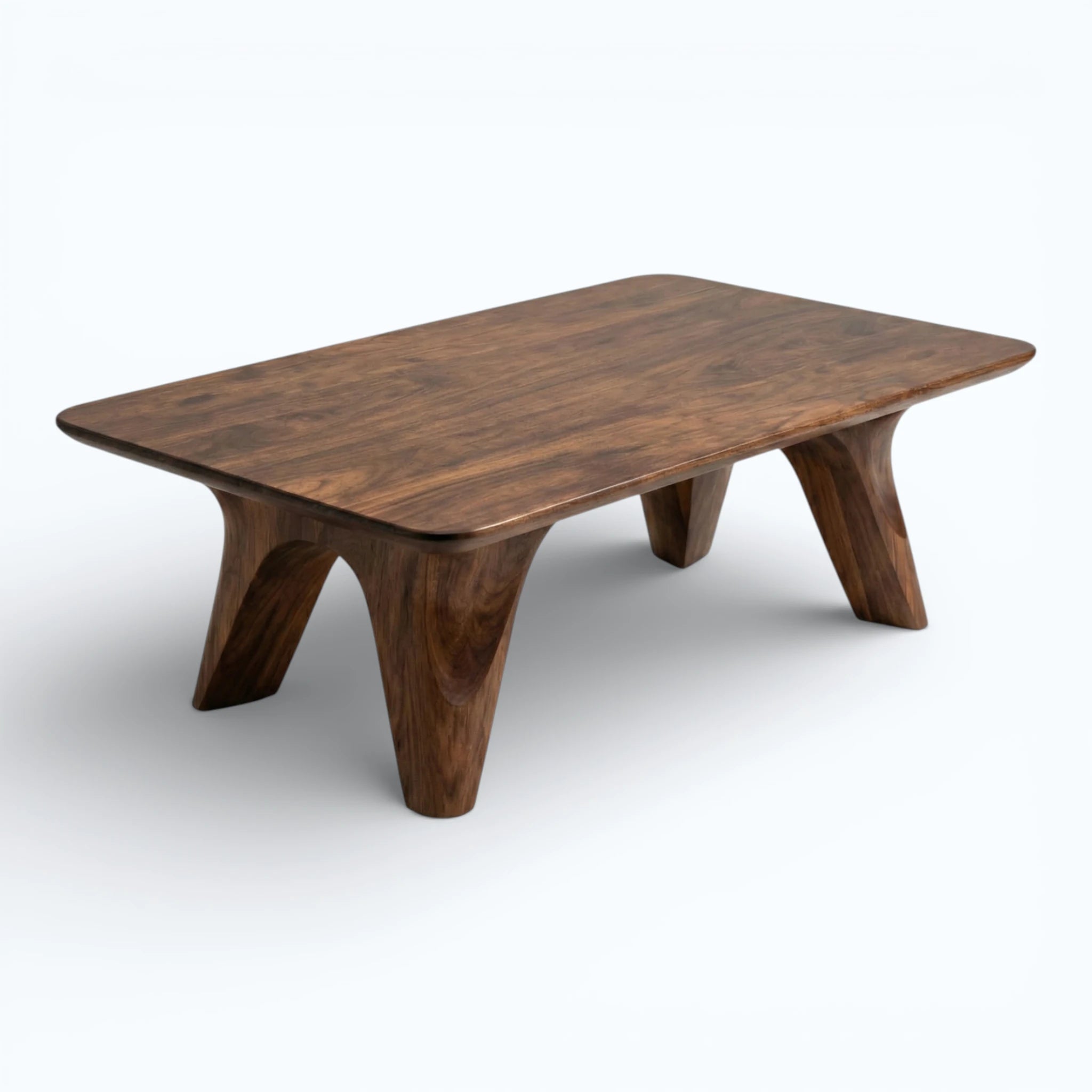 Laurel Sculpted Wood Coffee Table
