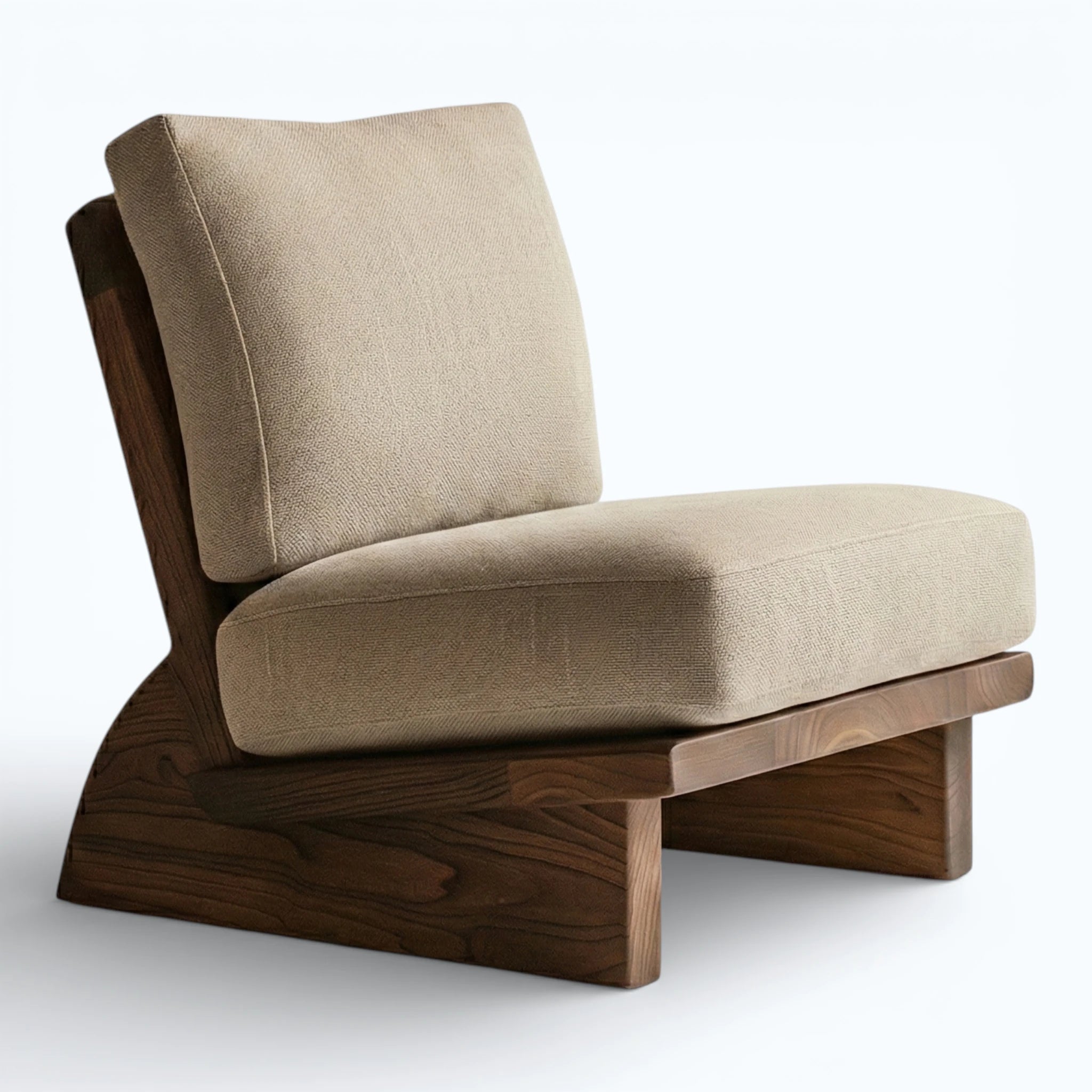 Zenya Low-Profile Lounge Chair in Sandstone