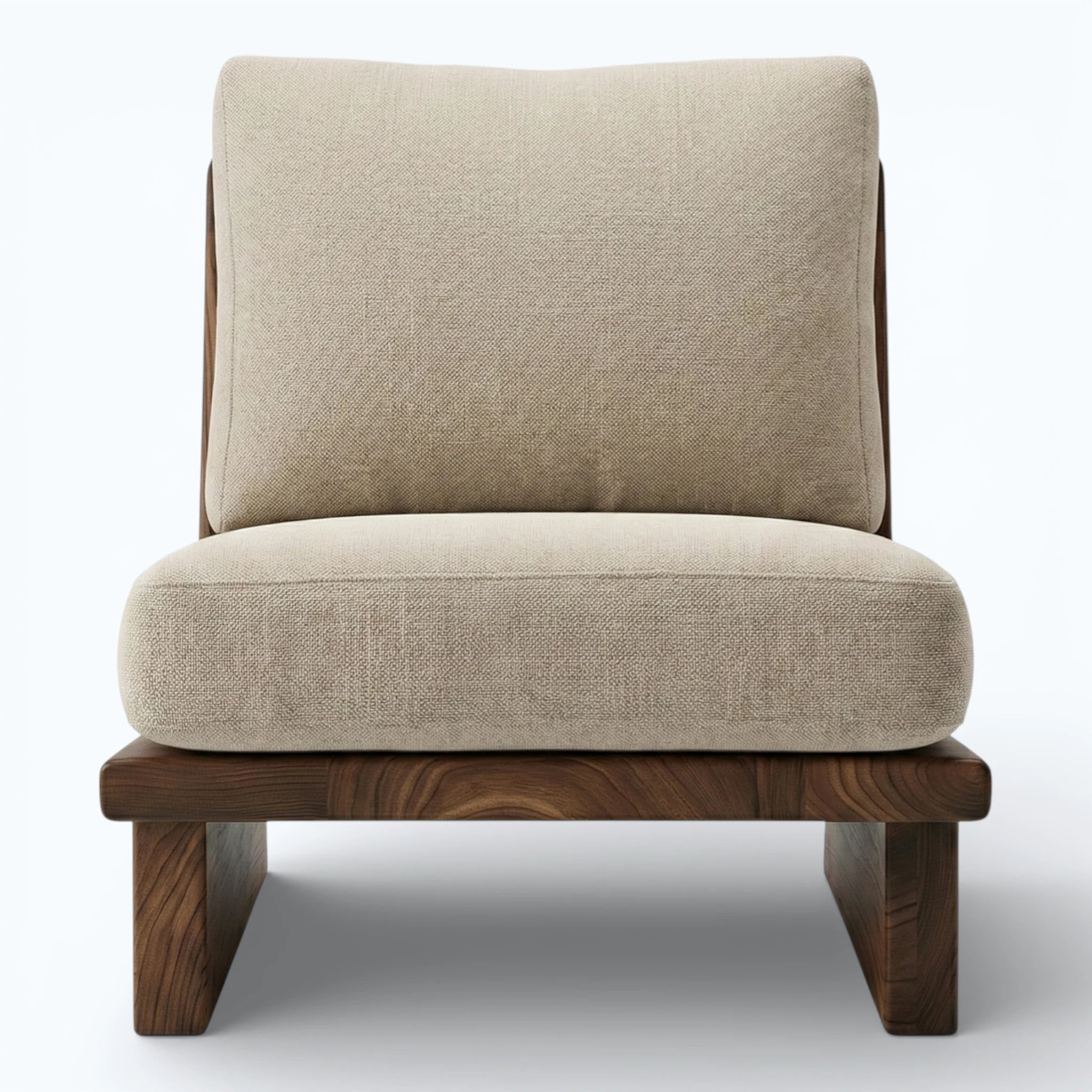 Zenya Low-Profile Lounge Chair in Sandstone