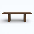 Bodhi Block-Base Dining Table in Warm Acacia