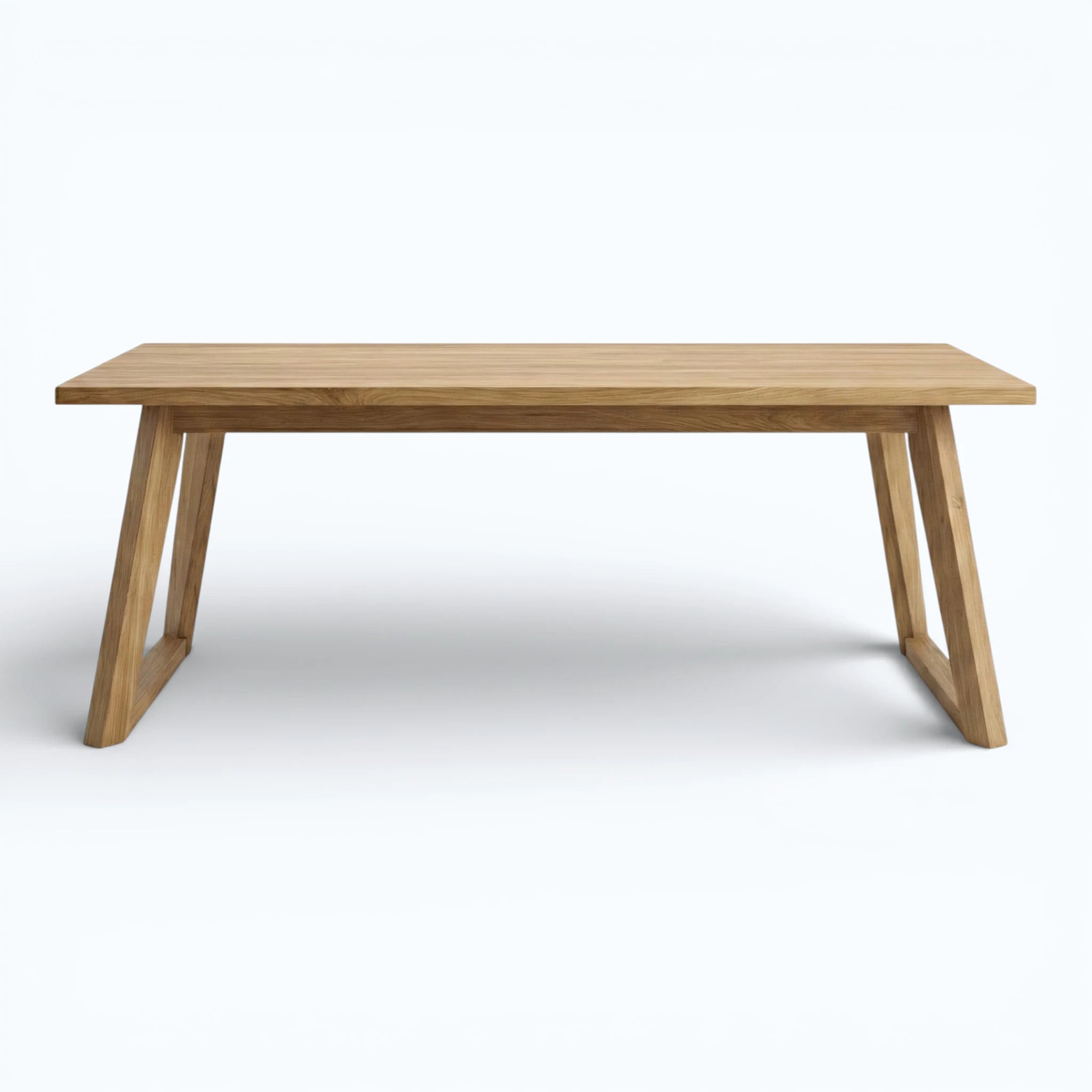 Arlo Sled-Base Dining Table in Toasted Oak
