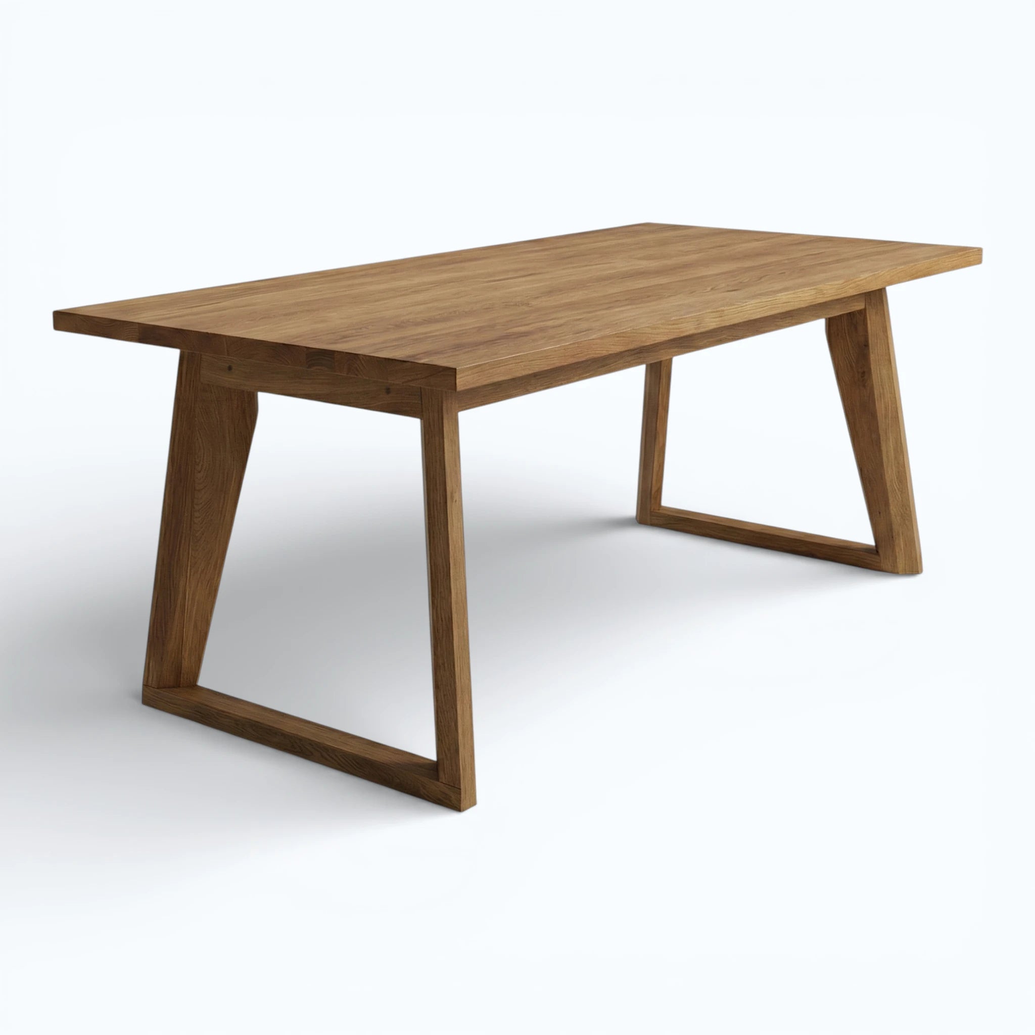 Arlo Sled-Base Dining Table in Toasted Oak