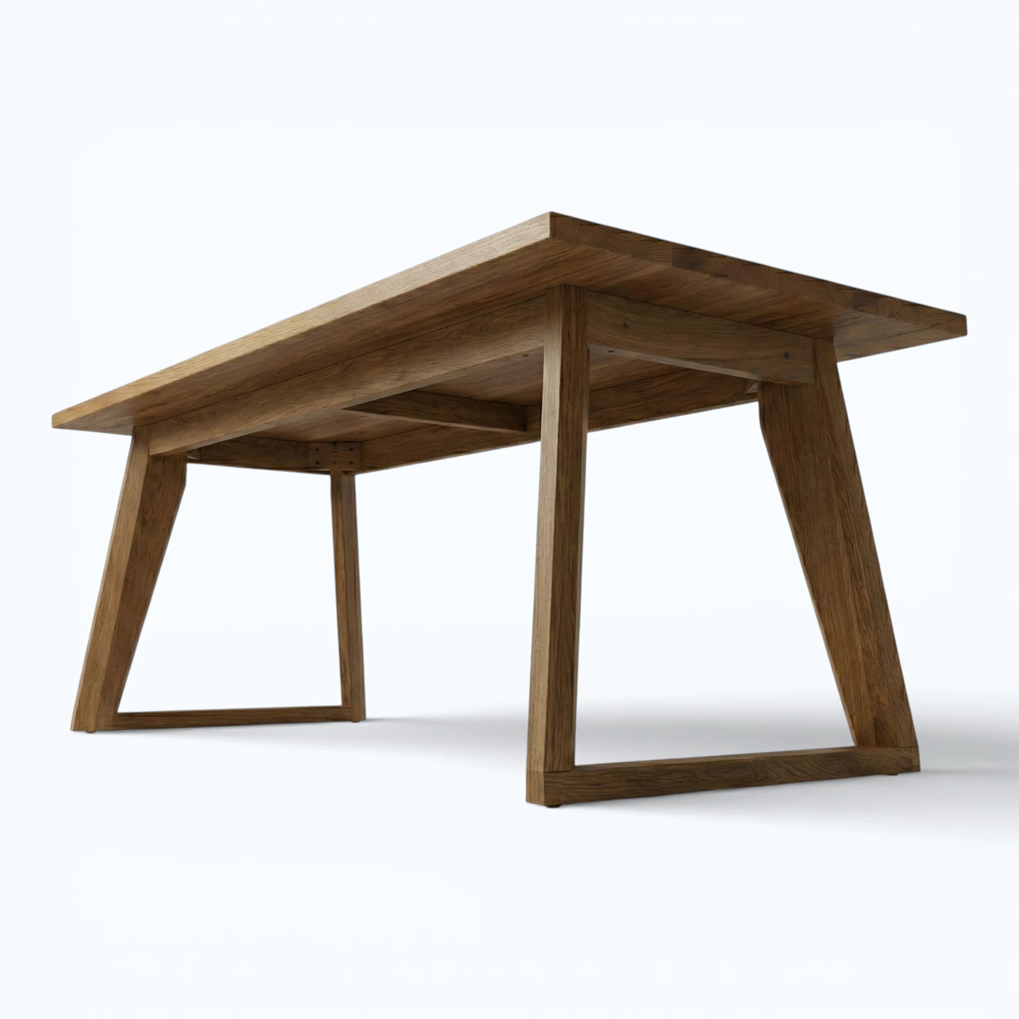 Arlo Sled-Base Dining Table in Toasted Oak