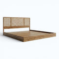 Solara Woven Platform Bed Queen Size