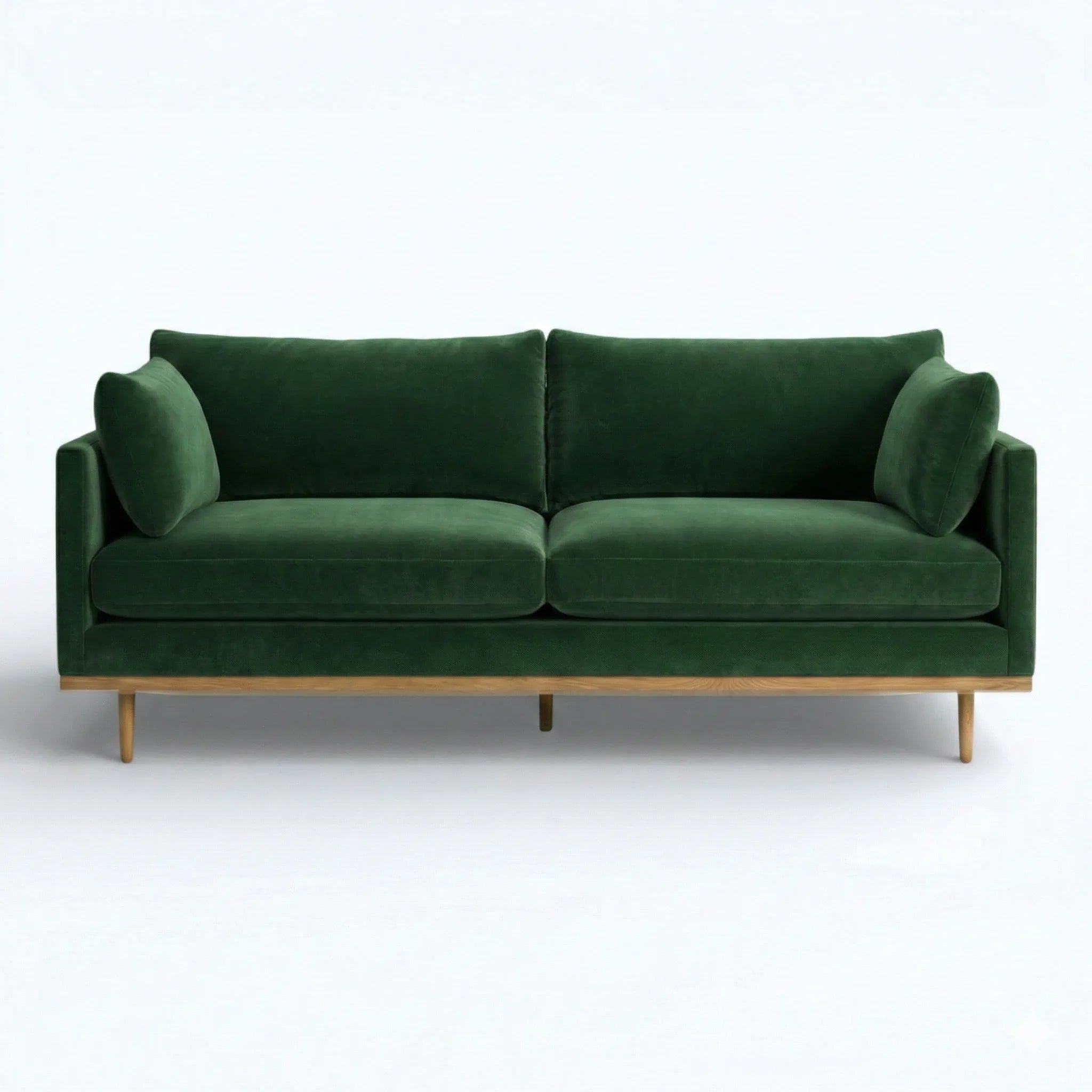 Sunset Velvet Blood Orange Sofa